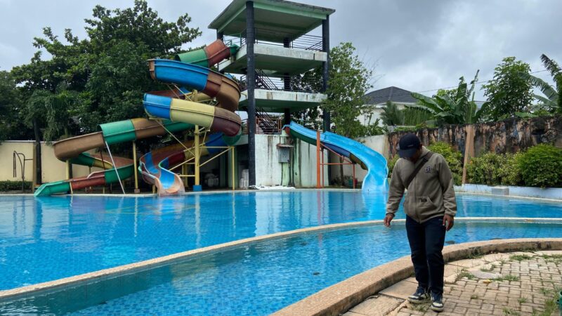 Waterboom di dalam Museum Kretek Kabupaten Kudus. (Foto: J05) 