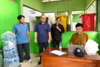 Simulasi kegiatan Bank Sampah di Universitas Muria Kudus (UMK). (Foto: Istimewa) 