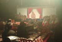 Pementasan Wayang Klithik Wonosoco di Taman Padang Mbulan, Undaan, Kudus, Sabtu (10/1/2026), sebagai ikhtiar menghidupkan kembali warisan budaya yang kini berada di ambang kepunahan. Foto: istimewa