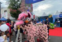 Pertunjukan barongsai di Dandangan Kudus. (Foto: J05) 
