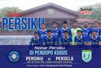 Nonton bareng pertandingan Persiku Kudus vs Persela Lamongan di Pendopo Kabupaten Kudus, Sabtu 21/02/2026 pukul 20.30 WIB (Foto:JP)