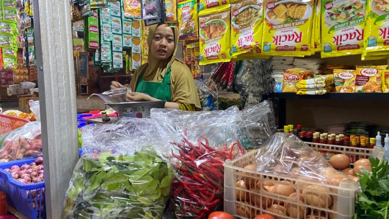 Harga cabai di Pasar Bitingan, Kabupaten Kudus. (Foto: J05) 