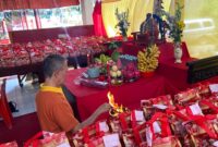 Ritual Ciswak di Kelenteng Hok Hien Bio Kudus. (Foto: J05) 
