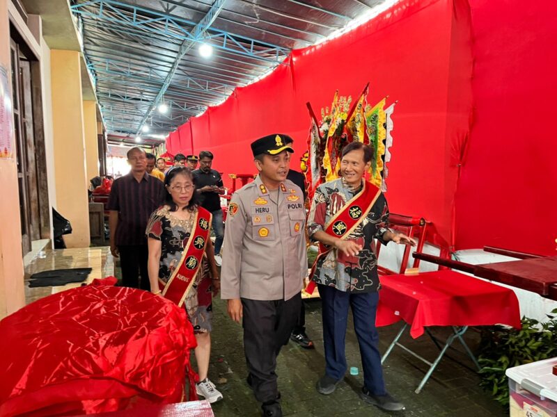 Kapolres Kudus AKBP Heru Dwi Purnomo di TITD Hok Hien Bio (Foto:Polres Kudus)
