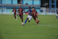 Pertandingan Persiku Kudus vs Persipura di Stadion Wergu Wetan dinodai tindakan rasis oknum suporter (Foto:Humas Persiku)