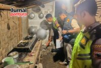 Unit Reskrim Polres Blora melakukan olah TKP (Foto:Humas Polres Blora)
