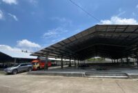 Bangunan los baru di Pasar Babe, Kabupaten Kudus yang sudah terbangun. (Foto: J05) 
