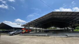 Bangunan los baru di Pasar Babe, Kabupaten Kudus yang sudah terbangun. (Foto: J05) 