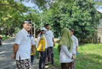 Kementerian PU meninjau calon lokasi Pasar Anyar di Kabupaten Kudus. (Foto: J05) 