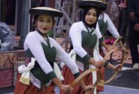 Tari Lajur Caping Kalo di Kabupaten Kudus. (Foto: JP) 