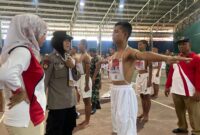 Tes Parade pada Seleksi Calon Paskibraka Kabupaten Kudus. (Foto: J05) 