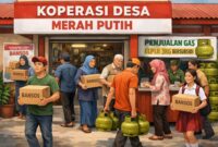 Aktifitas di Koperasi Desa Merah Putih (KDMP) (Foto:Ilustrasi AI)