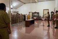 Pengangkatan 46 Calon Pegawai Negeri Sipil (CPNS) menjadi PNS di Kabupaten Kudus. (Foto: J05) 