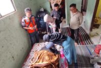 Jenazah pkl molen TBS tiba di rumah duka (Foto:istimewa)