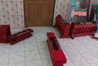 Sejumlah bilah gamelan di SMP Satu Atap (Satap) Undaan, Kabupaten Kudus hilang digondol maling. (Foto: J02) 