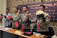 Jumpa Pers kasus perampokan di Loram Wetan Kudus (Foto:JP)