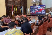 Audiensi Djarum Foundation bersama Bupati Kudus Sam’ani Intakoris terkait penyelenggaraan Womens Soccer Trilogy, Selasa, 2/6/2026. (Foto: J05) 