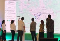 Bakti Lingkungan Djarum Foundation (BLDF) meluncurkan peta digital berbasis web melalui Sistem Informasi Geografis (SIG) titik penjemputan sampah di Kabupaten Kudus. (Foto: J05) 