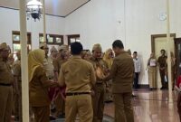 Pelantikan pejabat di lingkungan Pemerintah Kabupaten Kudus, Senin, 15 Juni 2026. (Foto: J05) 