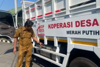 Truk operasional Koperasi Desa Merah Putih tiba di Kodim 0722/Kudus. (Foto: J05) 