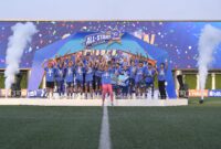 Akademi Persib Bandung sukses membawa trofi juara U-18 HYDROPLUS Soccer League All-Stars 2025/2026 yang berlangsung di Supersoccer Arena, Kudus, Jawa Tengah pada 5-12 Juli 2026. (Foto: istimewa)