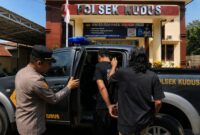 Residivis 11 tkp digelandang ke Polsek Kudus (Foto:JP)