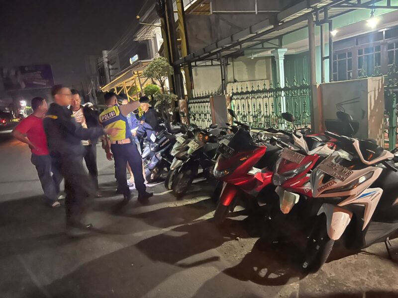 Motor yang diamankan Polisi di Jl Jendral Sudirman Kudus (Foto:Humas Polres)