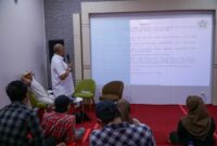 Peserta mengikuti Pelatihan Leadership dan Orientasi Anggota Baru PWI Kabupaten Kudus di Gedung Arpusda Kudus, Kamis (23/7). . (Foto: istimewa)