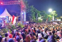 Panggung rakyat dalam rangka memeriahkan HUT ke-81 Kemerdekaan Republik Indonesia (RI) ajak masyarakat Kabupaten Kudus berdonasi untuk korban bencana gempa di NTT. (Foto: Istimewa)