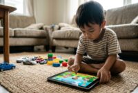 Ilustrasi. Penggunaan gadget pada anak. (Foto: AI) 