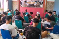 Kapolsek Kudus Cup Free Fire Tournament Kudus Youth Movement E-Sport 2026 yang digelar di Aula Polsek Kudus (Foto:J02)