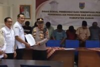 Sebanyak 11 remaja anggota “Gangster Amerika” diserahkan Polsek Jati kepada Dinsos Kudus untuk mendapatkan pembinaan dan rehabilitasi di Rumah Aman. Foto: istimewa