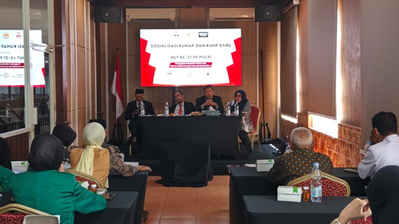 Sosialisasi KUHP dan KUHAP baru digelar PP Polri Cabang Kudus bersama PT Sukun di United Square, Kamis (13/8/2026). Foto: JP