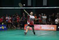 Peserta audisi KU-12 putri asal Minahasa, Sulawesi Utara, Yukiko Graciela Manangkot, belum menyerah untuk menembus PB Djarum setelah pada Audisi Umum Makassar 2026 belum berhasil meraih Super Tiket. (Foto: Istimewa) 