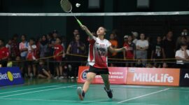 Peserta audisi KU-12 putri asal Minahasa, Sulawesi Utara, Yukiko Graciela Manangkot, belum menyerah untuk menembus PB Djarum setelah pada Audisi Umum Makassar 2026 belum berhasil meraih Super Tiket. (Foto: Istimewa) 
