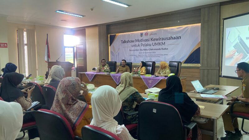 Talkshow Motivasi Kewirausahaan bagi pelaku UMKM yang didukung Bank Jateng Cabang Kudus, Senin, 14/12/2026. (Foto: J05) 