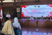 Kegiatan optimalisasi peran masyarakat untuk deteksi dini dan antisipasi gangguan keamanan terhadap kelompok radikal yang berlangsung di Pendapa Kabupaten Kudus, Rabu, 16/9/2026. (Foto: J05) 
