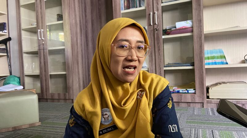 Ketua MGMP Bahasa Jawa SMP di Kabupaten Kudus, Noor Erlina Lidyastuti. (Foto: J05) 