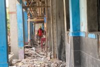 Revitalisasi sekolah di SD 4 Undaan Kidul, Kecamatan Undaan, Kabupaten Kudus. (Foto: J05) 