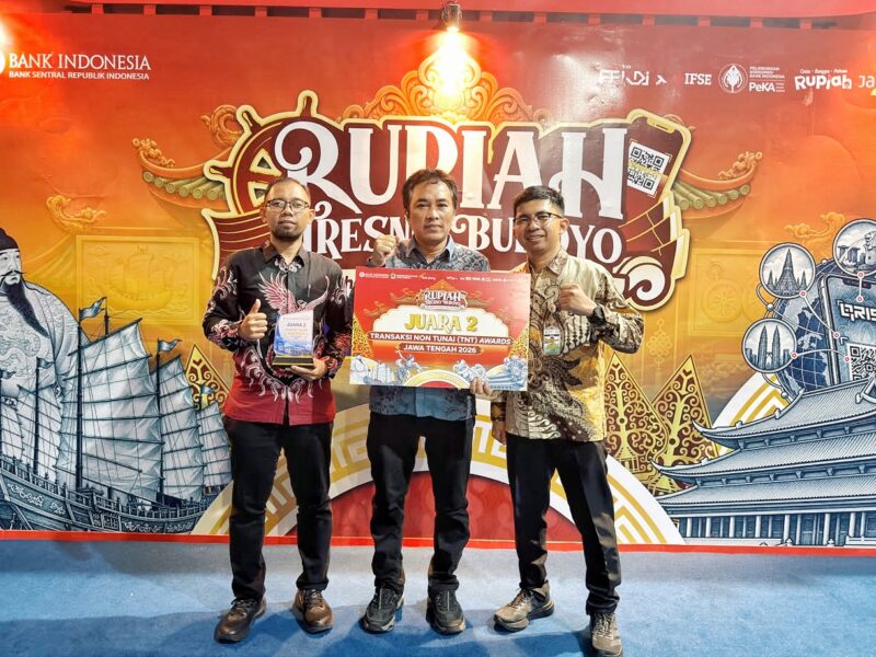 Pemkab Kudus berhasil meraih Juara 2 dalam ajang Transaksi Non Tunai (TNT) Award Jawa Tengah Tahun 2026. (Foto: Istimewa) 