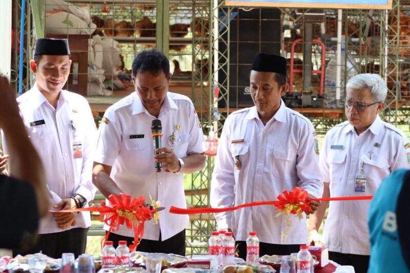 Peresmian kandang ayam petelur di kawasan Dugoh Sintru, Desa Kandangmas, Kecamatan Dawe, Kabupaten Kudus, Rabu (16/9/2026). Usaha budidaya ayam petelur tersebut dikembangkan melalui program ketahanan pangan dengan anggaran Dana Desa sebesar Rp250 juta. Foto: JP