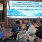 Hakim Konstitusi RI Arsul Sani saat menyampaikan materi dalam Dialog Konstitusi di Pendopo Kabupaten Kudus, Jumat (18/9/2026). Dalam kesempatan tersebut, Arsul memaparkan empat kewenangan Mahkamah Konstitusi (MK). Foto: JP