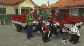 Bentor KDMP Prambatan Kidul di Kabupaten Kudus ditemukan sudah rusak. (Foto: Ilustrasi AI) 