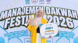 Nabila Fathimatuz Zahro, mahasiswa UMKU yang berhasil menyabet 3 juara dalam sejumlah perlombaan tingkat nasional dalam waktu satu bulan. (Foto: Istimewa) 