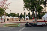 Alun-alun Simpang Tujuh Kudus. (Foto: J05) 