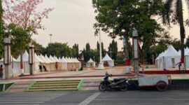 Alun-alun Simpang Tujuh Kudus. (Foto: J05) 