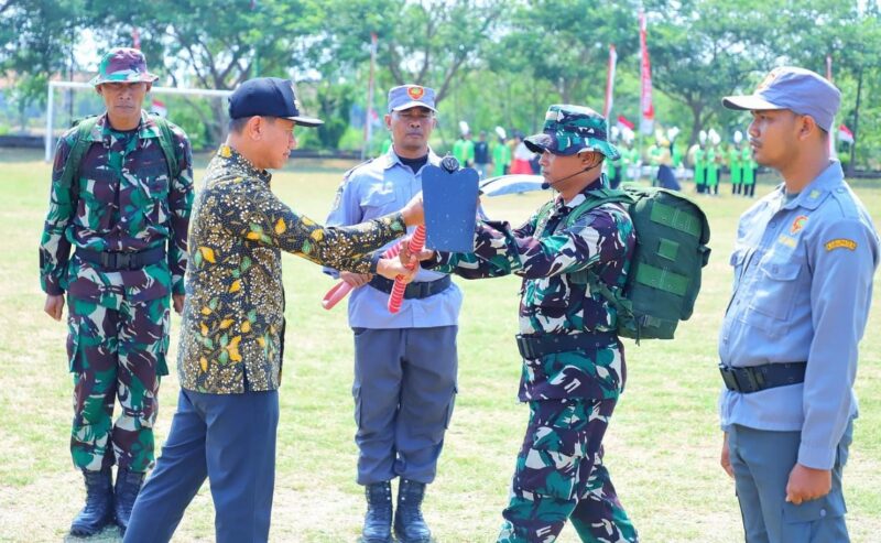 Program TMMD Sengkuyung Tahap IV di Desa Temulus, Kecamatan Mejobo, Kabupaten Kudus, menyasar betonisasi jalan usaha tani sepanjang 450 meter untuk memperlancar akses petani menuju lahan pertanian. Foto: JP