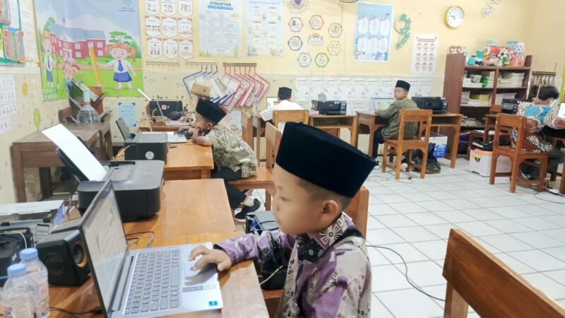 Peserta lomba MAPSI SD tingkat Kabupaten Kudus. (Foto: J05) 
