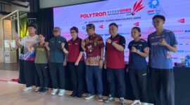Konferensi pers, Turnamen bulutangkis Polytron Kudus Indonesia Masters 2026 yang akan bergulir di Djarum Arena 2, Kaliputu, Kudus, Jawa Tengah pada 20 hingga 25 Oktober 2026. (Foto: J05) 
