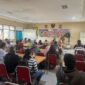 Penandatanganan naskah perjanjian hibah daerah untuk para PKL di Kabupaten Kudus. (Foto: J05) 